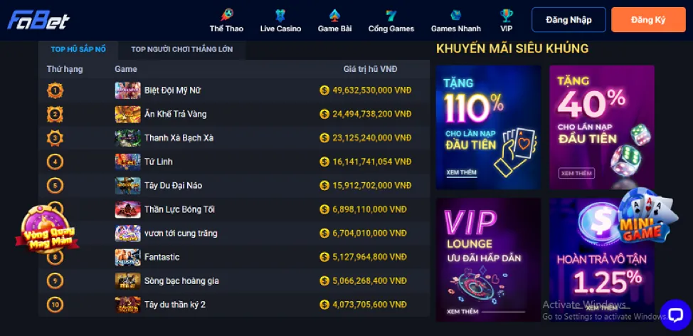Truy cập trò chơi độc quyền 3333win nhà cái